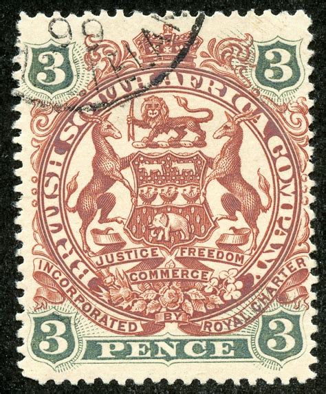 Big Blue 1840 1940 Rhodesia British South Africa Company Postage
