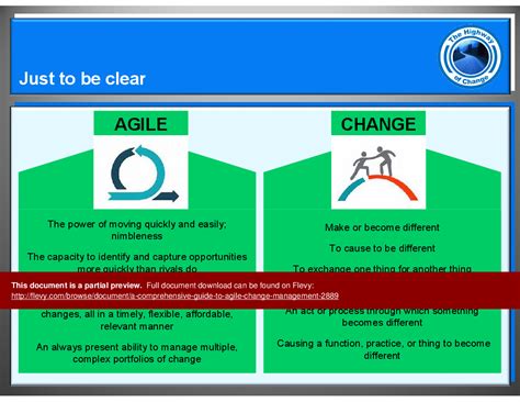 A Comprehensive Guide To Agile Change Management Powerpoint Slideshow