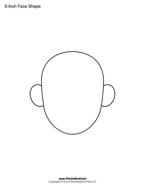 Free Printable Face Template