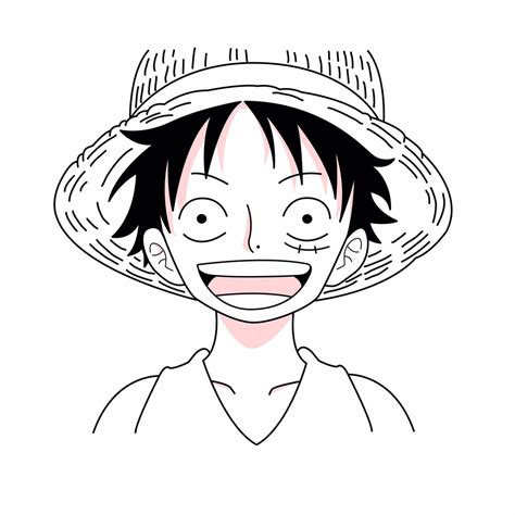 Gambar Sketsa Anime One Piece Contoh Sketsa Gambar