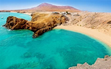 Make the most of your time spent in lanzarote on this bus tour. El Papagayo Beach / Lanzarote / Canary Islands // World ...
