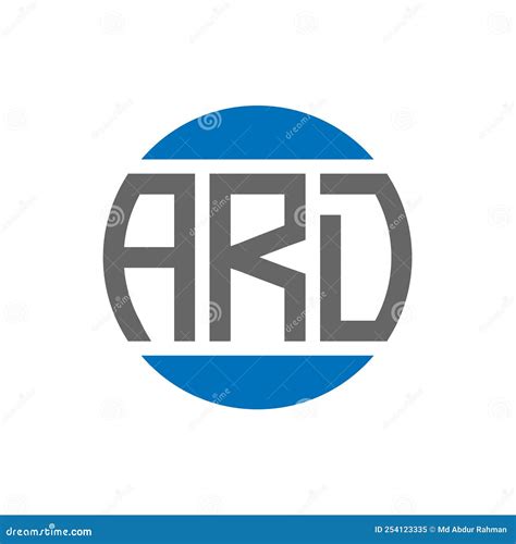 Ard Letter Logo Design On White Background Ard Creative Initials