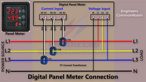 Digital Panel Meter Connection Diagram । Engineers Commonroom