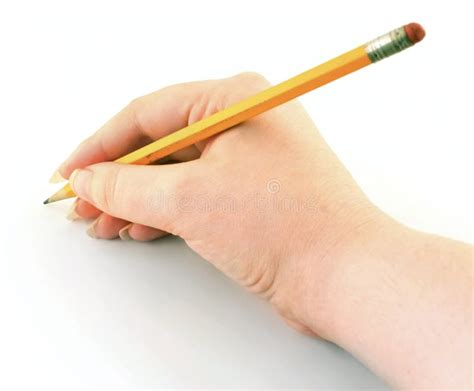 Writing With Pencil Stock Photo Image Of Eraser Yellow 24524404