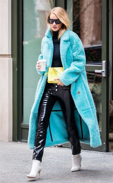 Rosie Huntington Whiteley From Best Celeb Street Style From Nyfw Winter