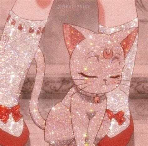 Anime Cat Glitter Anime Anime Aesthetic Aesthetic Anime