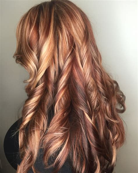 Stylists are now trained in all of these amazing, new age techniques that can really orange hair with red highlights and shadow root. Blonde and red highlights copper lowlights red hair blonde ...