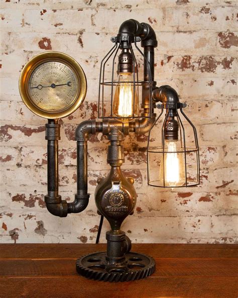 Rare Oil Gauge Lamp 2083 Steampunk Lighting Decor Jacobs Gallery