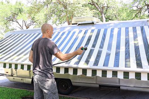 We are often asked by our customers how to clean an awning and what they need to do to look after their new house awning to keep it looking new for longer. How To Clean Your RV or Trailer Awning | Our Gold Road