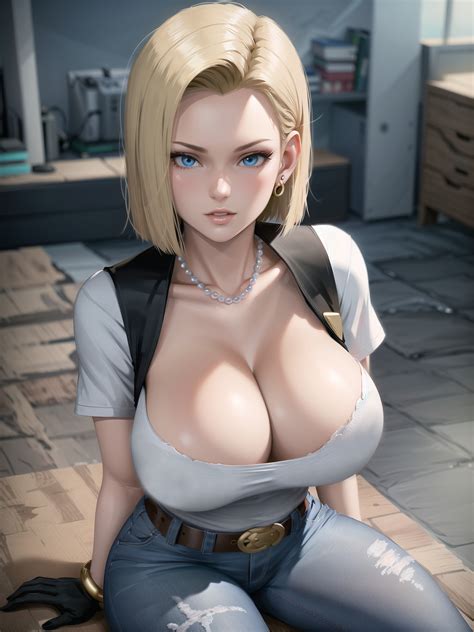 Rule 34 1girls Ai Generated Android 18 Blonde Blonde Female Blonde Hair Cleavage Clothed