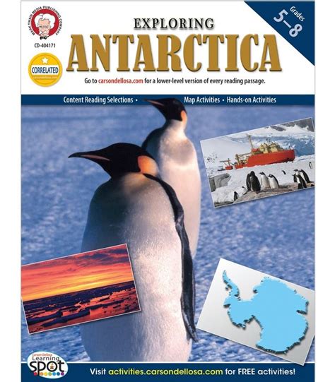 Exploring Antarctica Resource Book Grade 5 8 Ebook In 2021 Map