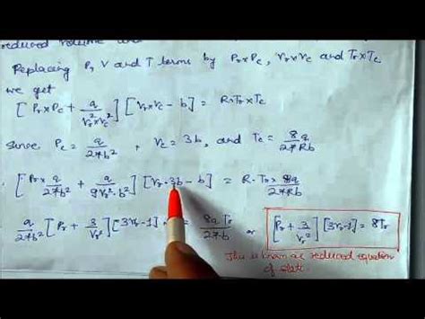 Law Of Corresponding State Lecture Note Class Xi Chemistry Youtube
