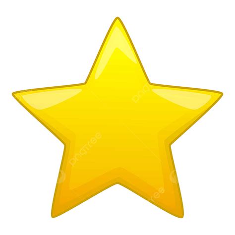 Five Point Star Clipart Png Images Five Pointed Yellow Star Icon