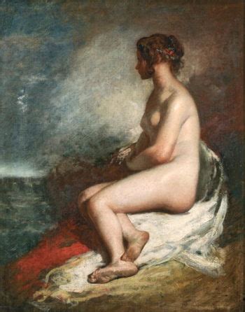 Study Of A Seated Nude Painting William Etty Oil Paintings