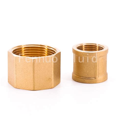 Ff Brass Straight Couplings Thread Plumbing Threaded Pipe Fittings