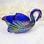 Contemporary Carnival Glass Swan Summit Art Amethyst Candy 
