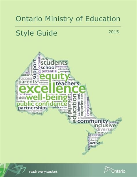 Ontario Ministry Of Education Style Guide
