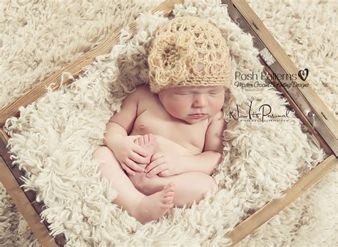 Crochet Baby Hat Pattern Lace Beanie