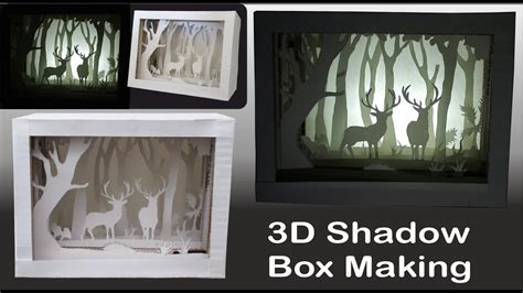 3d Paper Art Shadow Box Best Paper Crafts Ideas Youtube