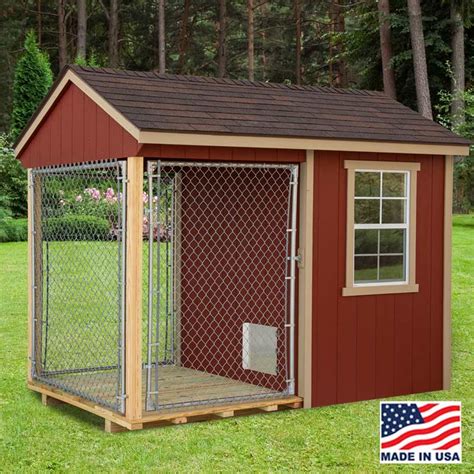 Dog Kennel 6 x 10 with outside Run | EZ Fit Sheds Wilmot Ohio
