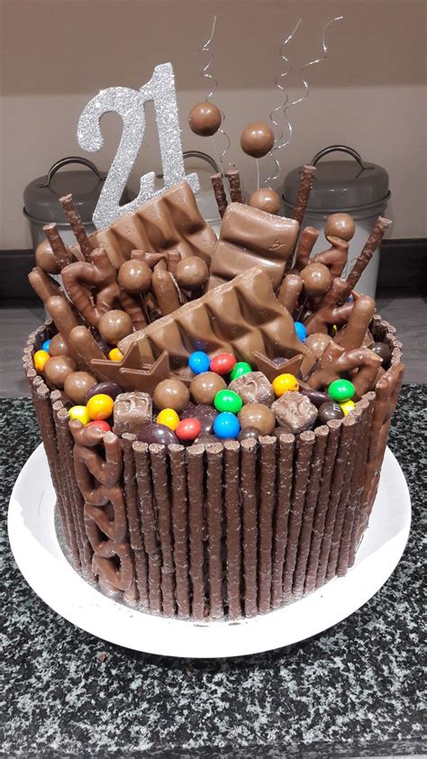 Chocolate Explosion Cake Made For My Sons 21st Birthday With All