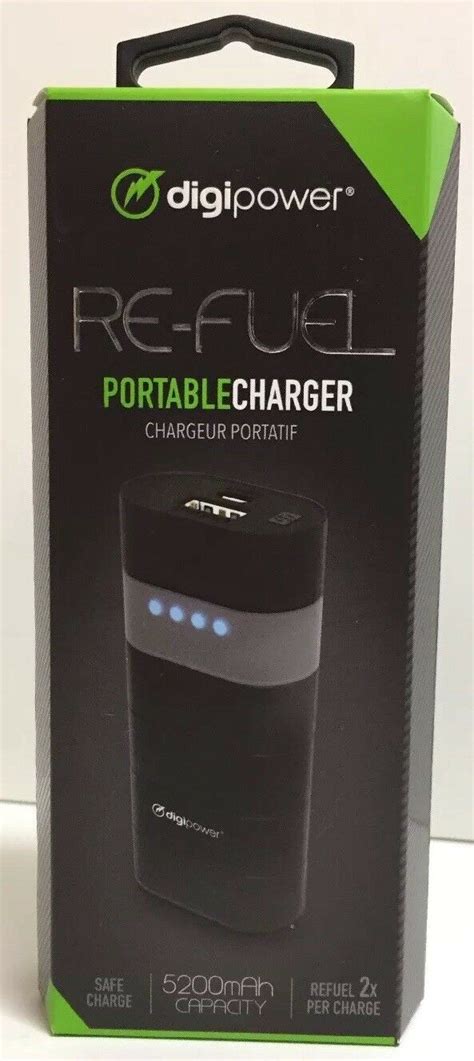 Digipower Re Fuel Power Bank 5200mah Portable Charger 1 Usb Port 1