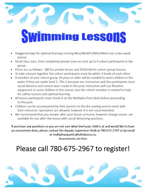 Swimming Athabasca Regional Multiplex