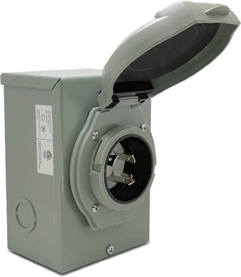 Buy Rvpal Generator Power Inlet Box Rated 30 Amp 125 Volt Nema L5 30p