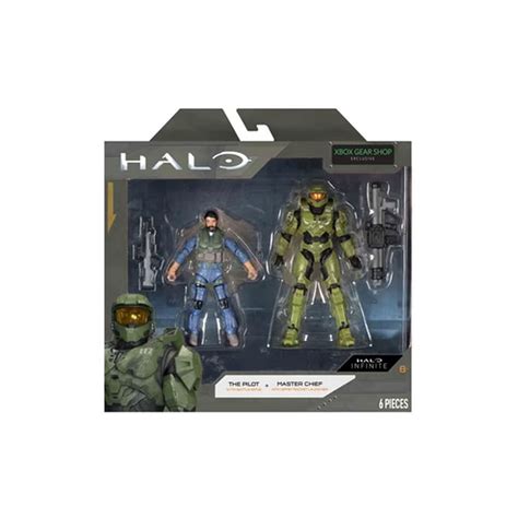 Jazwares Halo The Pilot And Master Chief Xbox Gear Shop Exclusive Action