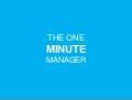 One Minute Management Techniques