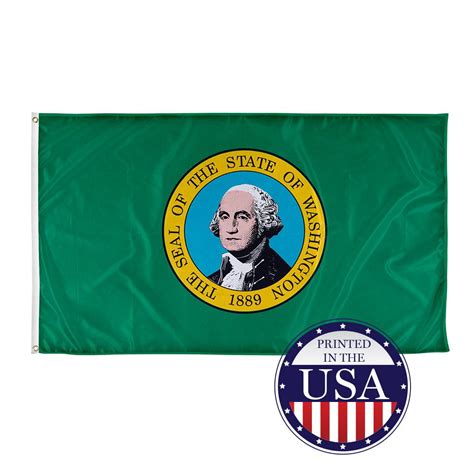 Washington State Flag 3ft X 5ft Knitted Polyester State Flag