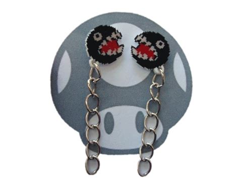 Chain Chomp Nintendo Mario Bros Earrings