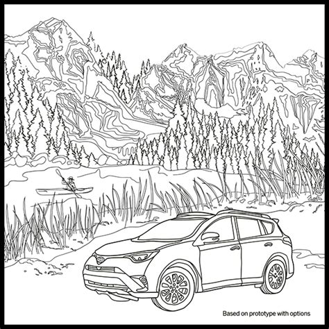 Toyota Rav4 Car Coloring Pages Sketch Coloring Page