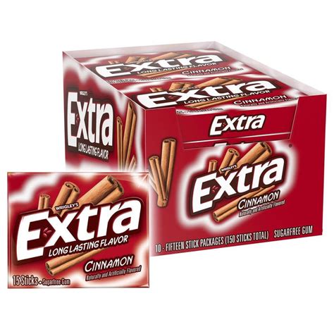 Extra Cinnamon Sugarfree Gum Count Pack Of Piece Count
