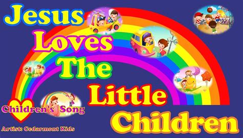 Jesus Loves The Little Children With Lyrics Youtube Bible Songs