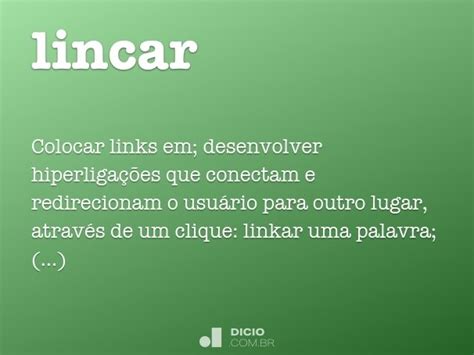 Lincar Dicio Dicionário Online De Português