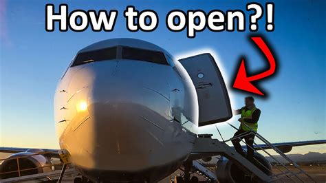 How To Open The Boeing Doors Youtube