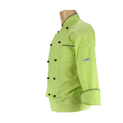 Les tendances pour la cuisine. Vêtement de cuisine vert anis et bleu pour homme - LISAVET
