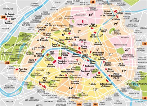 Parigi Mappa La Mappa Delle Strade Della Metro Bus E Tram Della