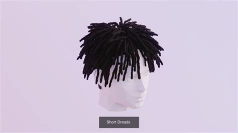 3d Model Collection Hair Pack All Styles By Tiko Vr Ar Low Poly