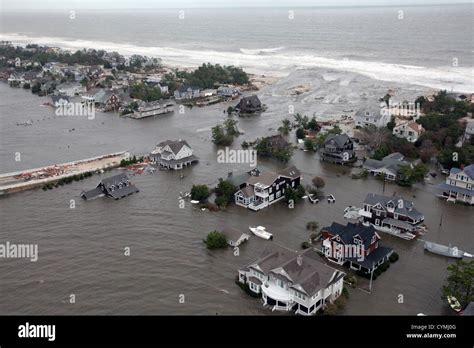 Aerial Views Of The Damage Caused By Hurricane Sandy To The New Jersey