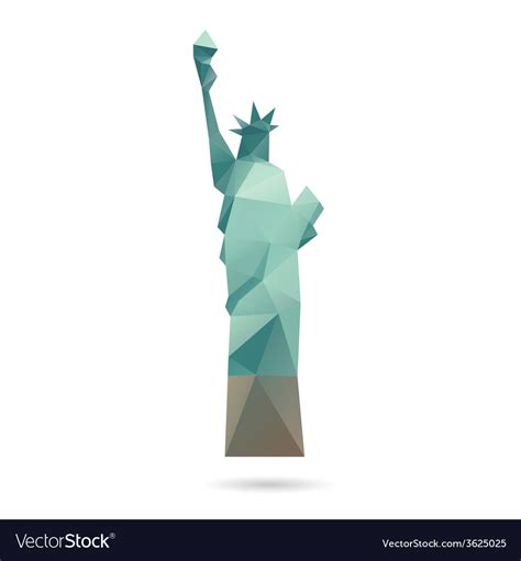 Statue Of Liberty Abstract Isolated Royalty Free Vector