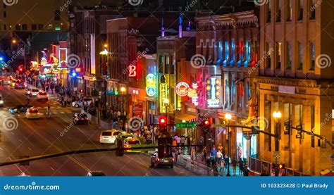 Nashville Broadway Strip Editorial Stock Photo Image Of Landmark