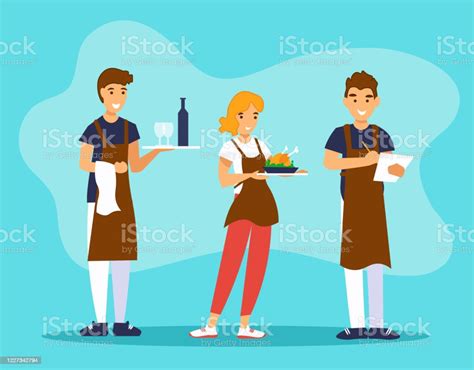 Waiters And Waitresses Clipart