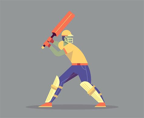 Illustration De Joueur De Cricket 365254 Telecharger Vectoriel
