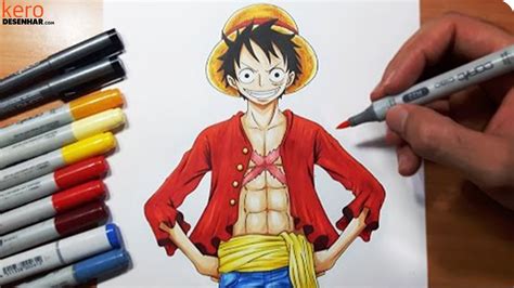 Speed Drawing Como Desenhar O Luffy Do One Piece Youtube