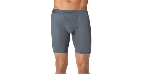 Tommy John Second Skin Boxer Briefs In Grey Gray For Men Lyst