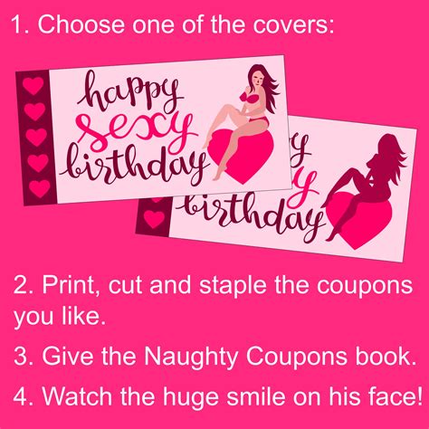 Sexy Birthday T For Him Printable Naughty Coupons Book And 20 Sexy Ideas To Put Spice In And