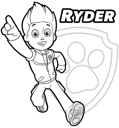 Ryder Paw Patrol Coloring Pages At Getdrawings Free Download