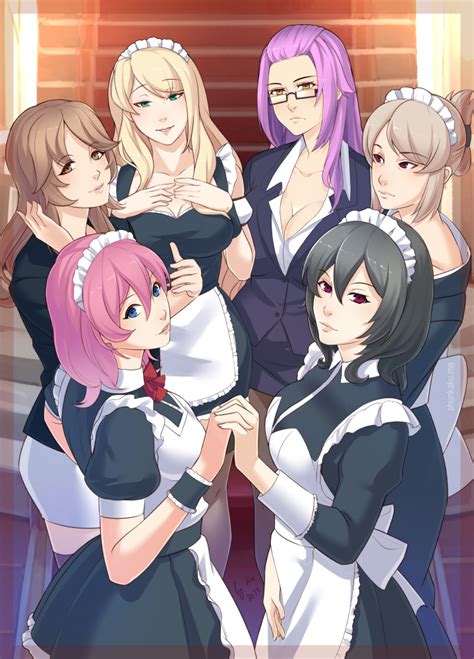 Maid Mansion Artbook Cover By Shunkaku Hentai Foundry